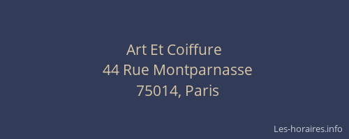 Art Et Coiffure