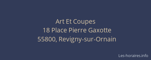 Art Et Coupes