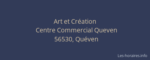 Art et Cr&eacute;ation
