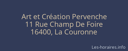 Art et Création Pervenche
