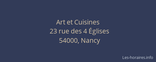 Art et Cuisines