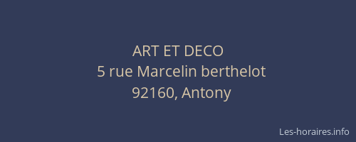 ART ET DECO