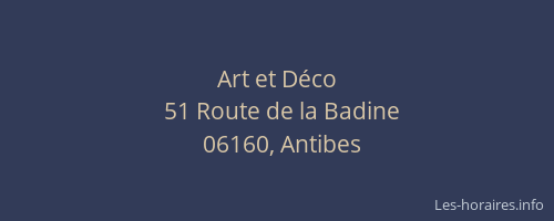 Art et Déco