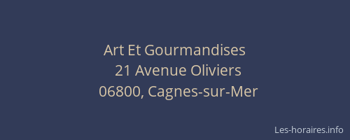 Art Et Gourmandises