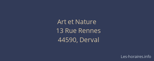 Art et Nature