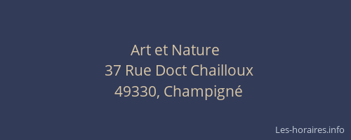 Art et Nature
