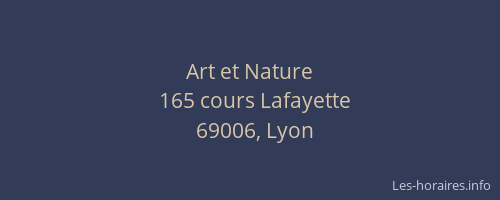 Art et Nature
