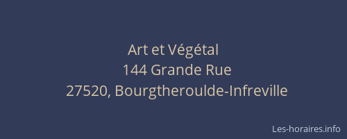Art et V&eacute;g&eacute;tal