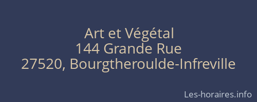Art et Végétal