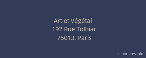 Art et Végétal