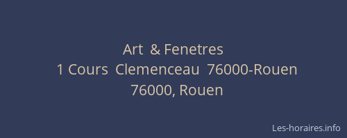 Art  & Fenetres