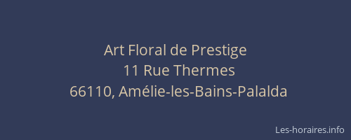 Art Floral de Prestige