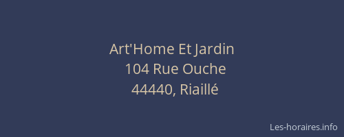 Art'Home Et Jardin