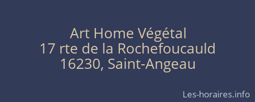 Art Home Végétal