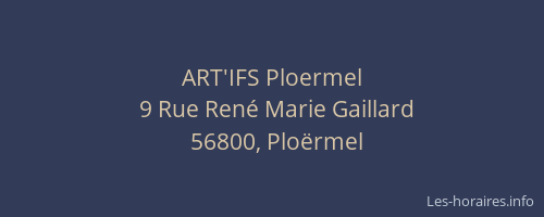 ART'IFS Ploermel