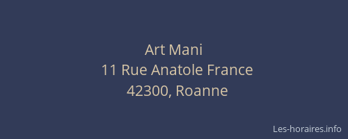Art Mani