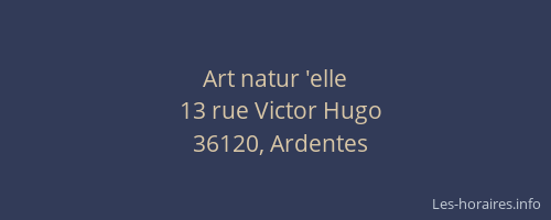Art natur 'elle