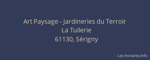 Art Paysage - Jardineries du Terroir