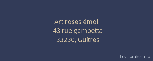Art roses &eacute;moi
