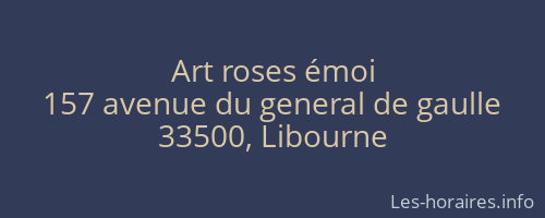 Art roses émoi