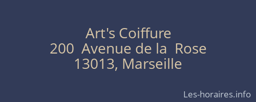 Art's Coiffure