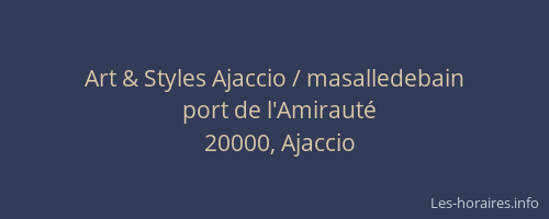 Art & Styles Ajaccio / masalledebain