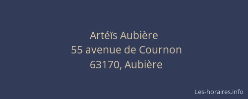 Artéïs Aubière