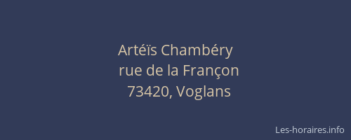 Artéïs Chambéry