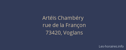 Art&eacute;&iuml;s Chamb&eacute;ry