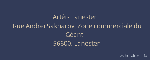 Art&eacute;&iuml;s Lanester