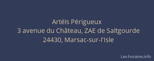 Art&eacute;&iuml;s P&eacute;rigueux