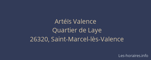 Art&eacute;&iuml;s Valence