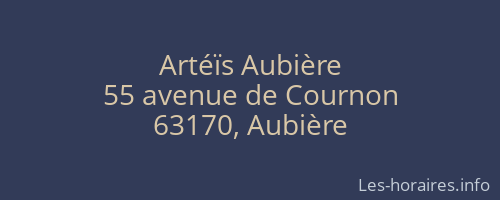Artéïs Aubière