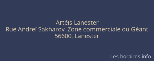 Artéïs Lanester