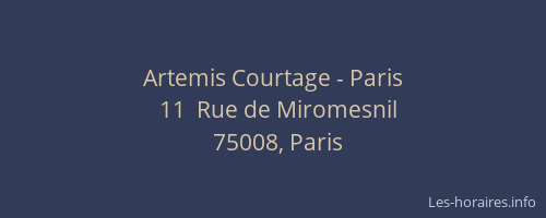 Artemis Courtage - Paris
