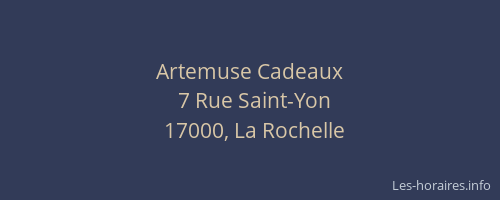 Artemuse Cadeaux