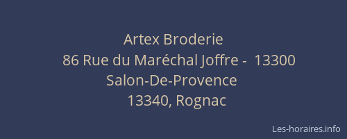 Artex Broderie