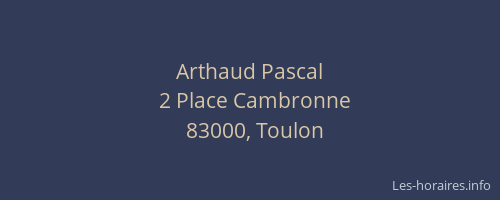 Arthaud Pascal