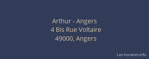 Arthur - Angers