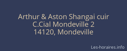 Arthur & Aston Shangai cuir