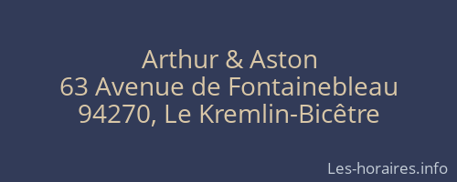 Arthur & Aston