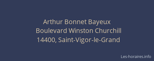 Arthur Bonnet Bayeux
