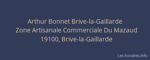 Arthur Bonnet Brive-la-Gaillarde
