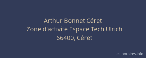 Arthur Bonnet Céret