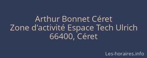 Arthur Bonnet Céret