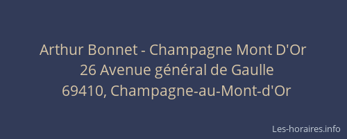 Arthur Bonnet - Champagne Mont D'Or