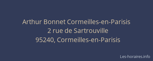 Arthur Bonnet Cormeilles-en-Parisis