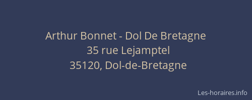 Arthur Bonnet - Dol De Bretagne