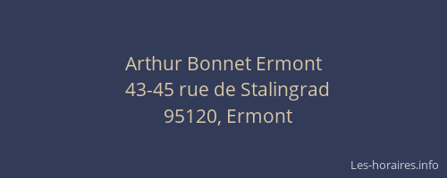 Arthur Bonnet Ermont