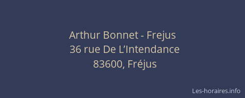 Arthur Bonnet - Frejus